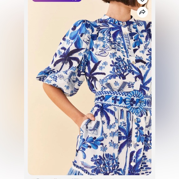 Farm Rio Sweet Rio Mini Dress NWT - Picture 2 of 7